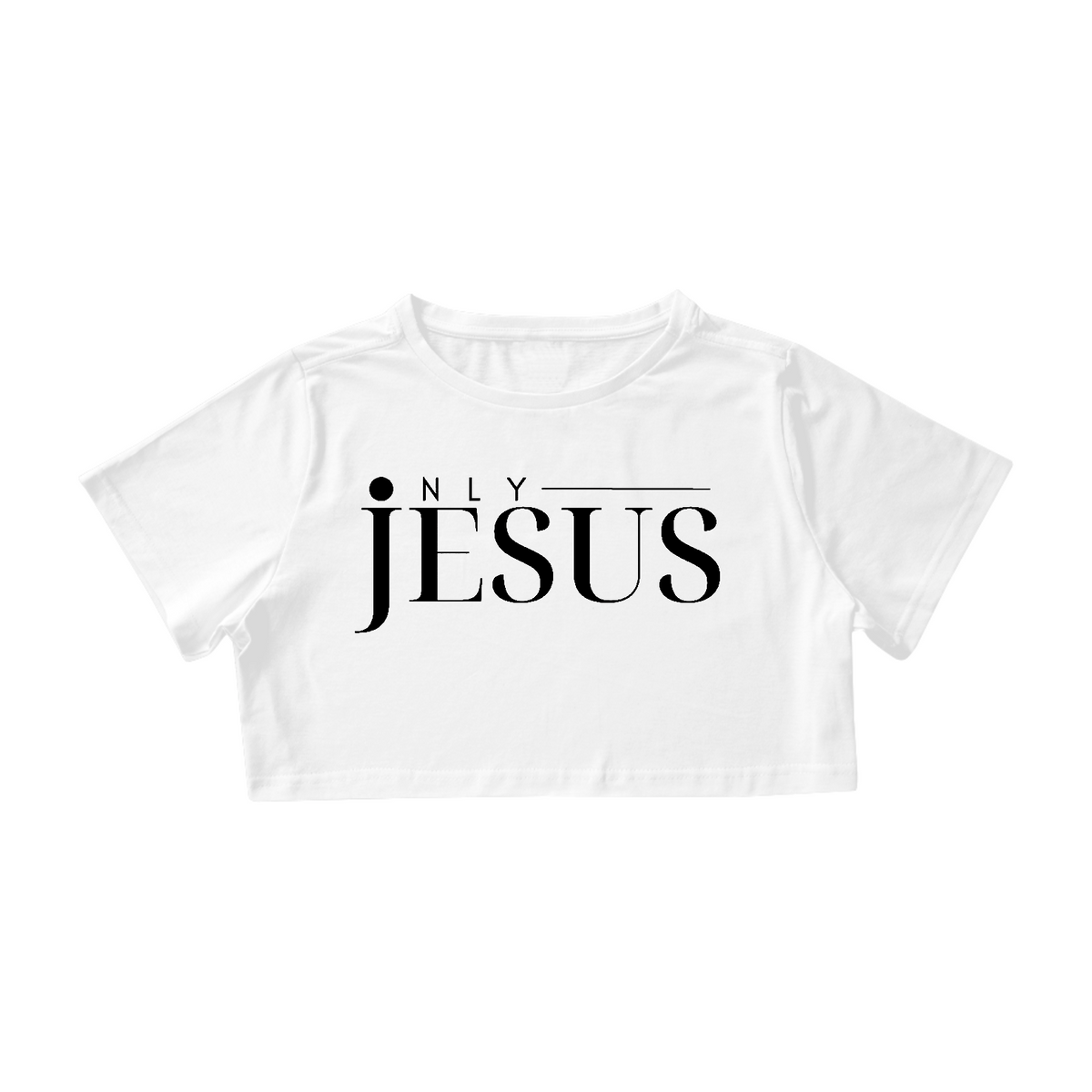 Nome do produto: CROPPED ONLY JESUS FEMININO