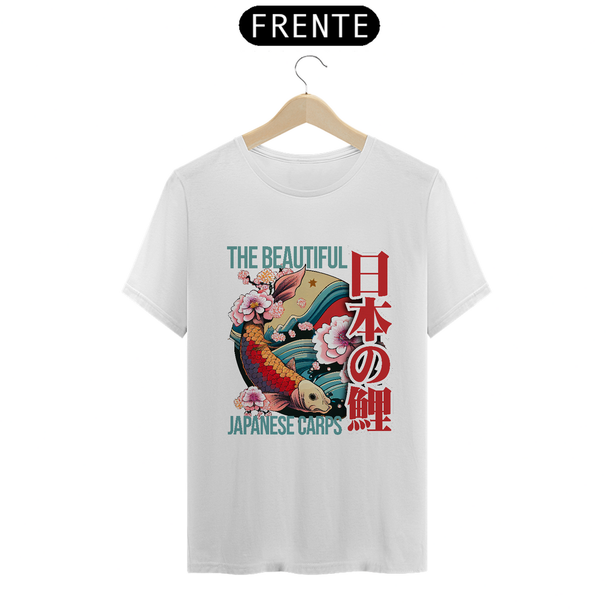 Nome do produto: Camiseta Clássica: “Japanese KOI Design”