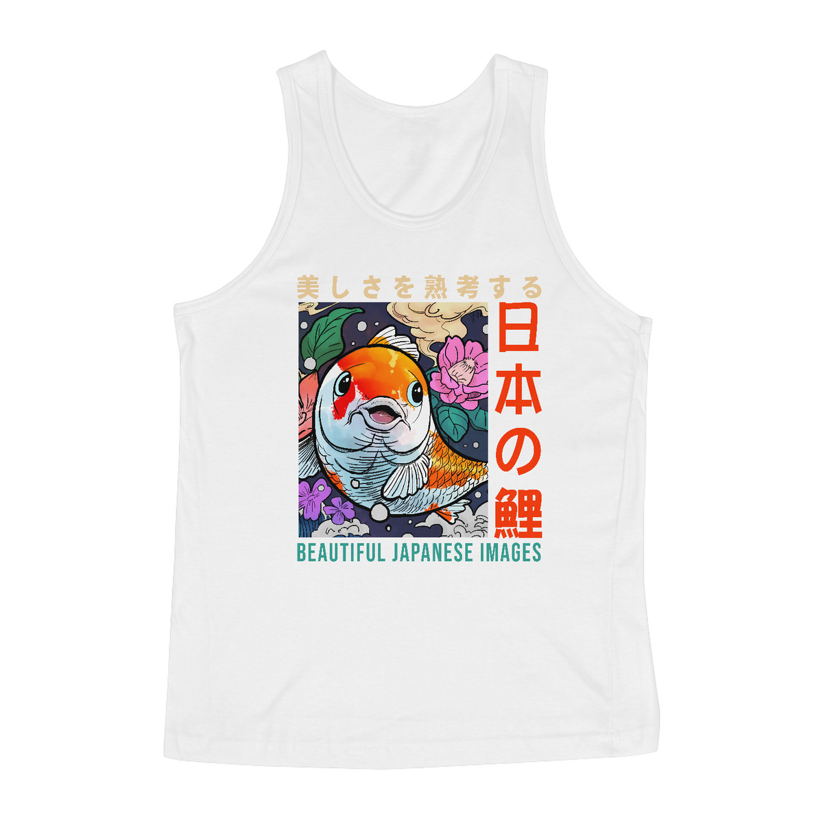 Nome do produto: Camiseta Regata: “Japanese KOI”