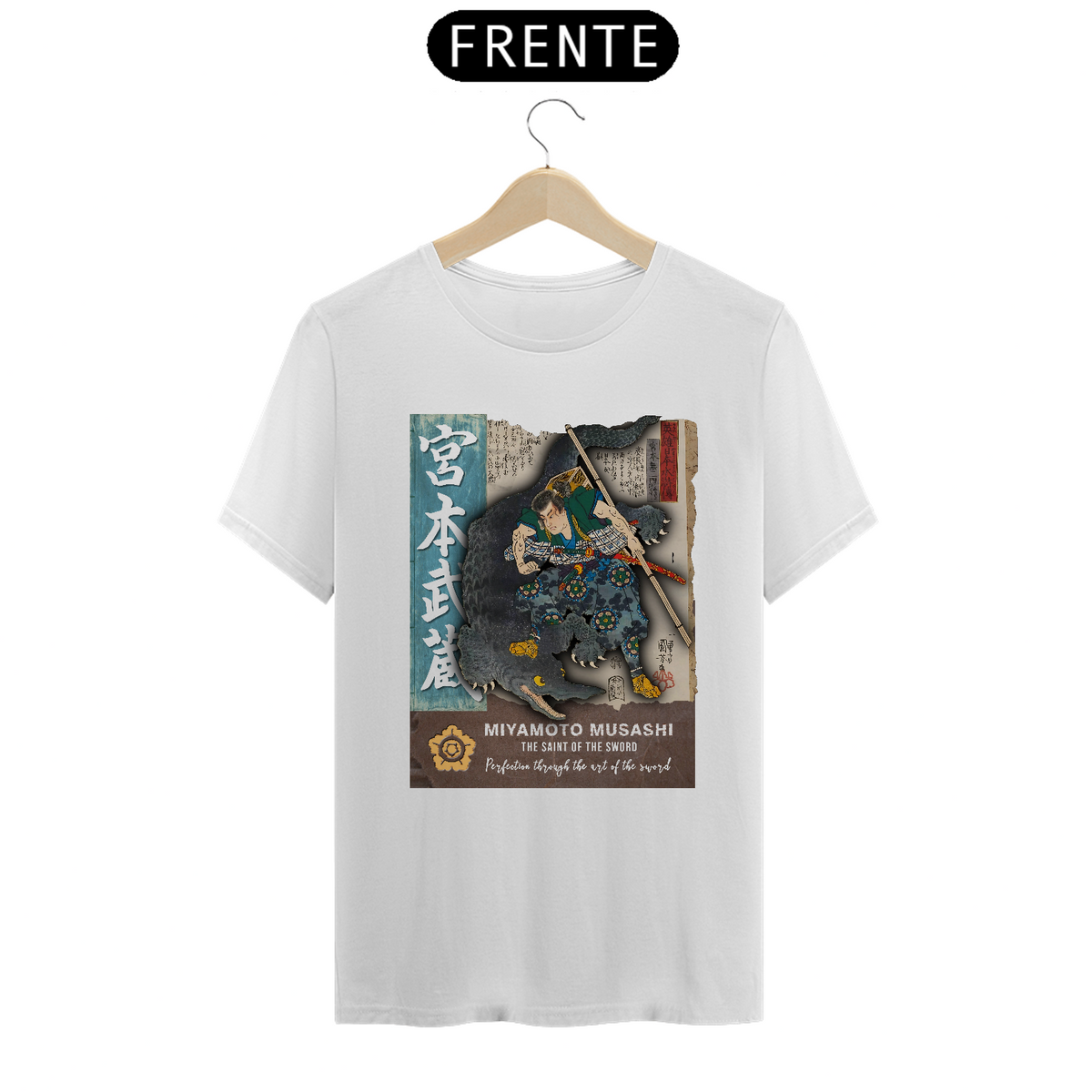 Nome do produto: Camiseta Clássica: “Miyamoto Musashi”