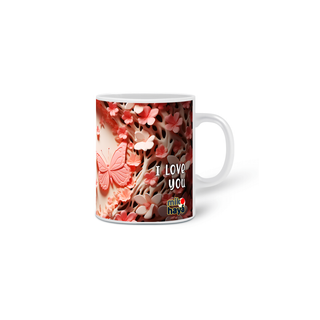 Nome do produtoCaneca 3D I love you 