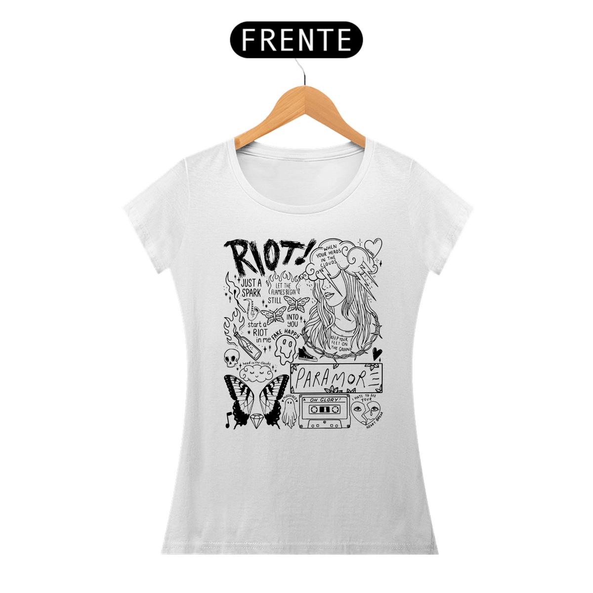 Nome do produto: Camisa Feminina Paramore