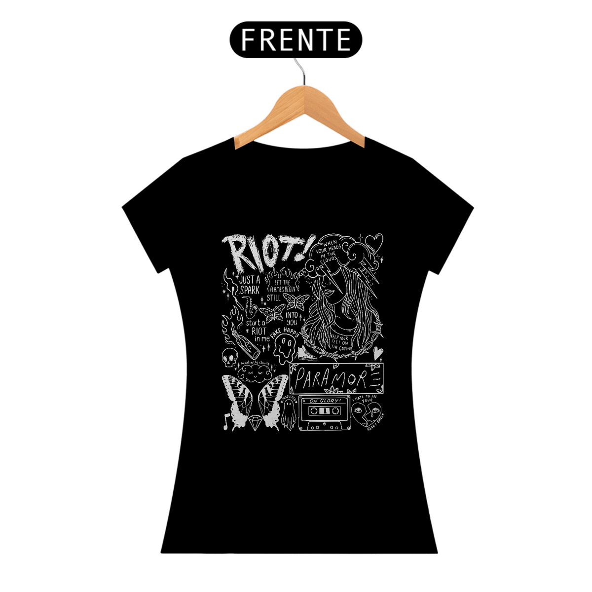 Nome do produto: Camisa Feminina Paramore 