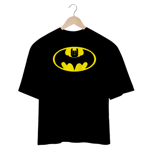 Camiseta Oversized Batman Rock