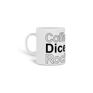Nome do produtoMug of Coffee, Dice & Rock'n Roll