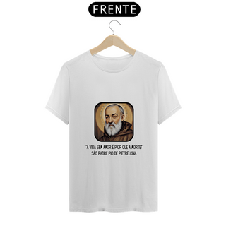 Nome do produtoCamiseta - São Padre Pio