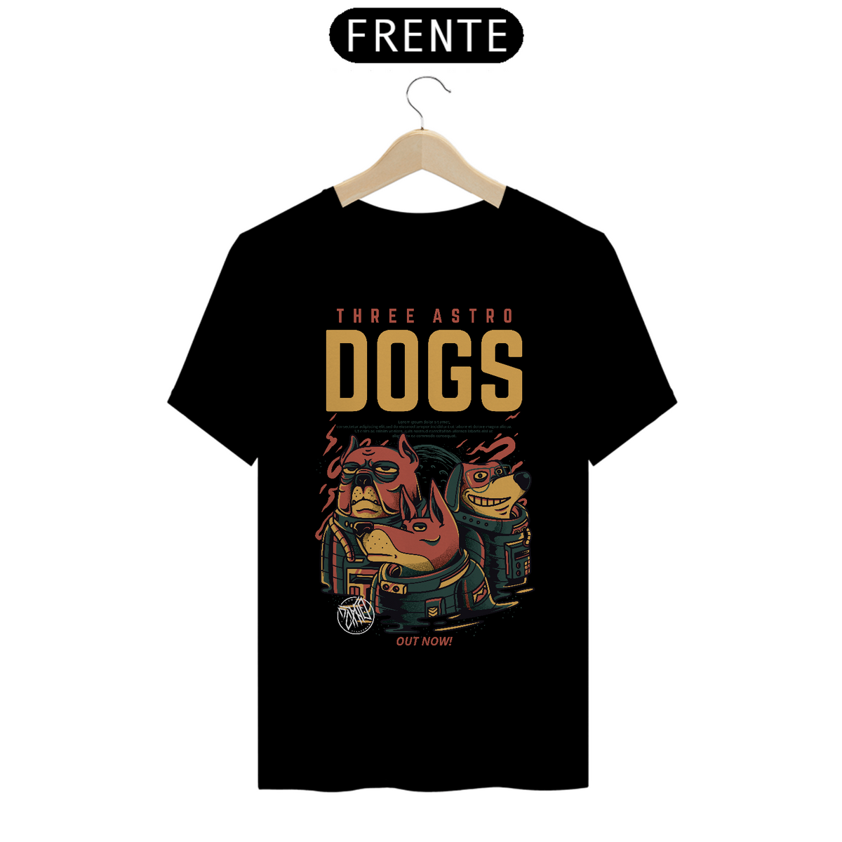 Nome do produto: 3 ASTRO DOGS | T-SHIRT