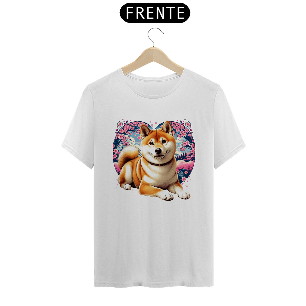 Nome do produto: Camiseta SHIBA HEART