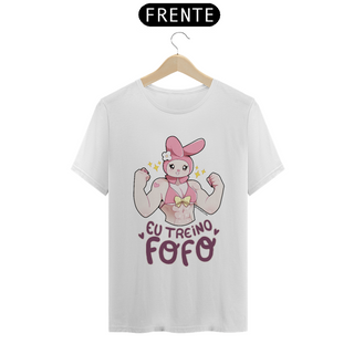 Nome do produtoCamiseta My Melody EU TREINO FOFO