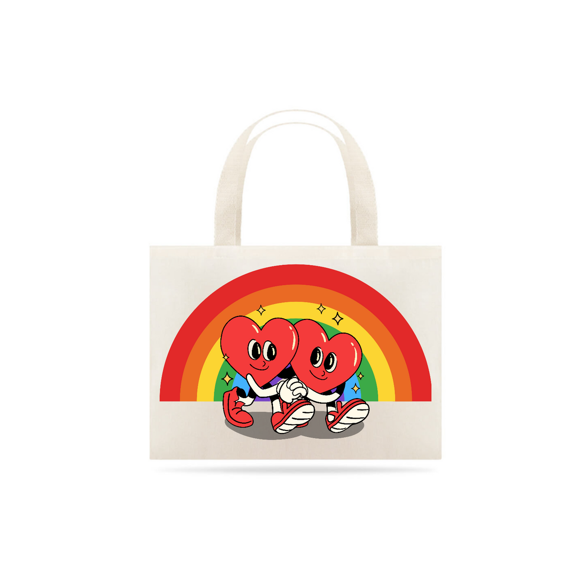 Nome do produto: Eco Bag - Corações LGBT