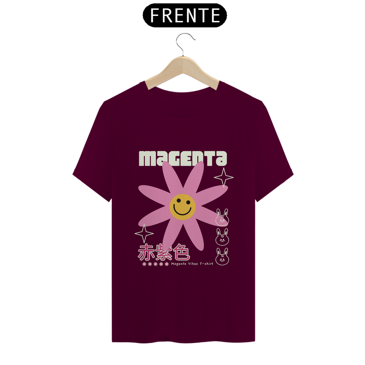 Nome do produto: Camiseta Classic - Magenta Vibes