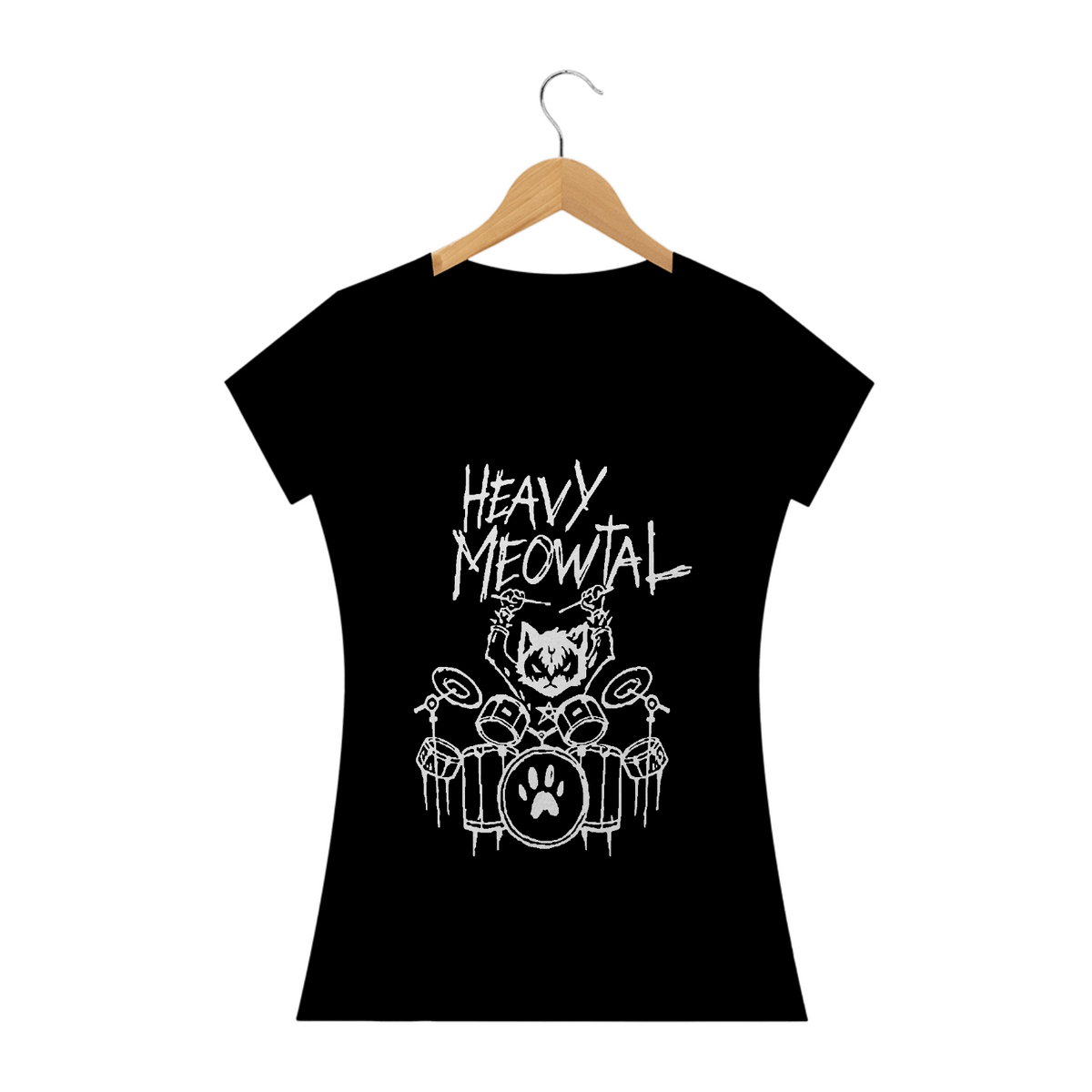 Nome do produto: Camiseta Heavy Meowtal
