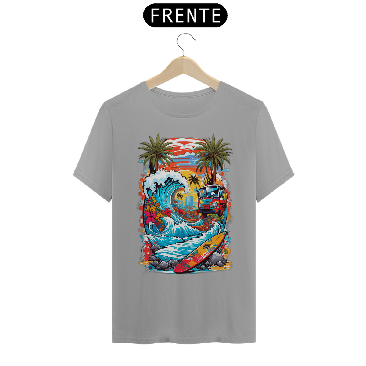 Nome do produto: CAMISETA PEACE AND WAVES