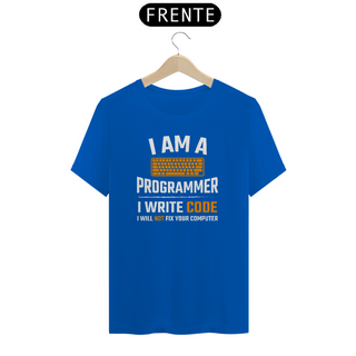 Nome do produtoCAMISETA I AM A PROGRAMER