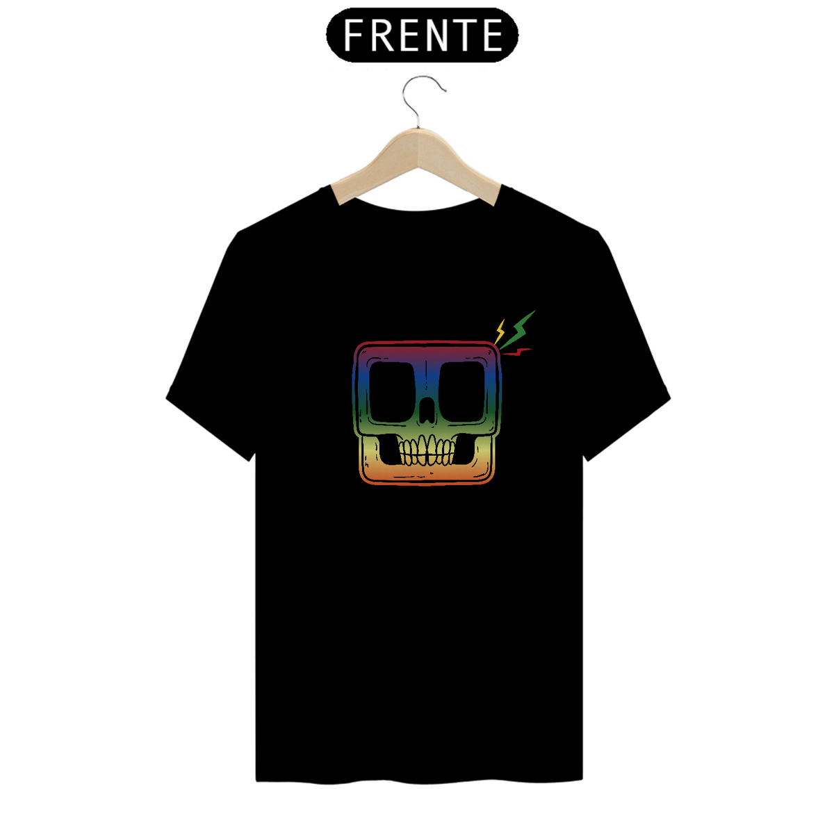 Nome do produto: CAMISETA COLORSKULL