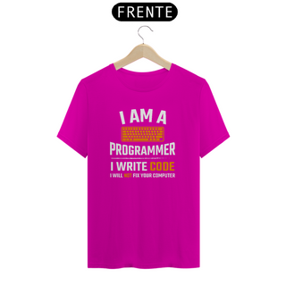 Nome do produtoCAMISETA I AM A PROGRAMER