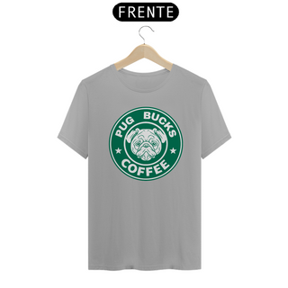 Nome do produtoT-SHIRT CLASSIC PUG BUCKS COFFEE - 23009MDP