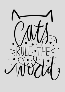 CATS RULE THE WORLD POSTER - 23006MDP