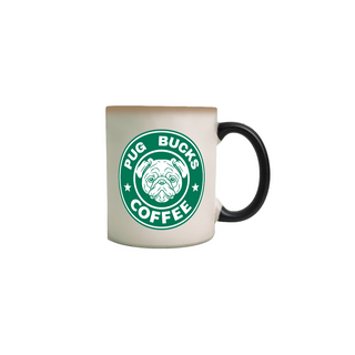 Nome do produtoCANECA MÁGICA PUG BUCKS COFFEE 23010MDP
