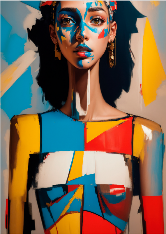 Pôster Pintura Digital - Fusion 11 - Koz Palma - Sem Moldura - Orientação Retrato - Tamanhos: A0, A1 e A2 - Fine Art