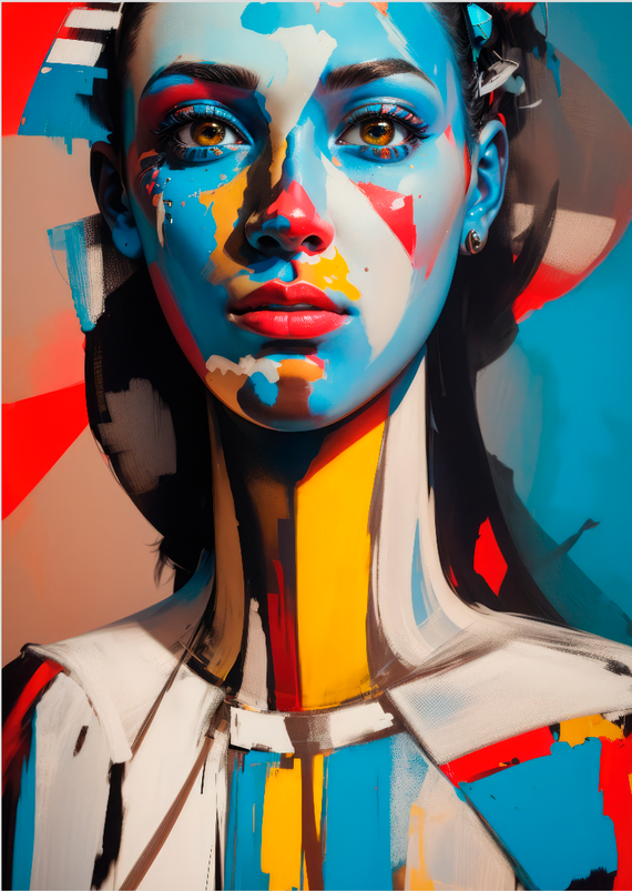 Pôster Pintura Digital - Fusion 12 - Koz Palma - Sem Moldura - Orientação Retrato - Tamanhos: A0, A1 e A2 - Fine Art