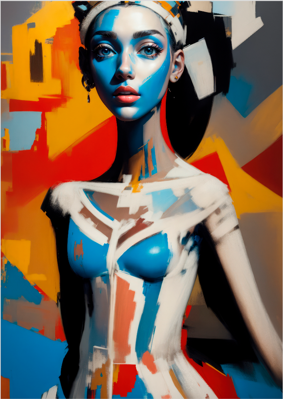 Pôster Pintura Digital - Fusion 13 - Koz Palma - Sem Moldura - Orientação Retrato - Tamanhos: A0, A1 e A2 - Fine Art