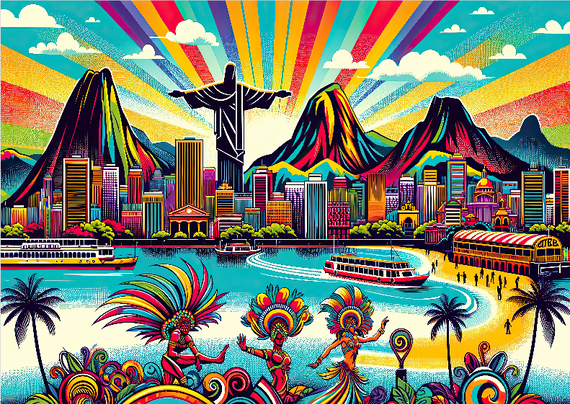 Pôster Pop Art - Rio de Janeiro 01