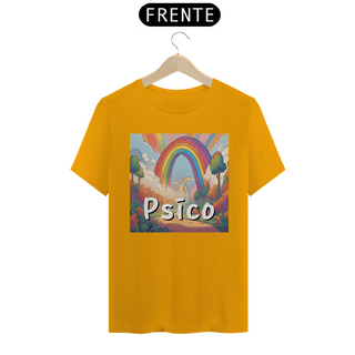 Nome do produtoPsico | Paisagem arco íris - Camiseta Básica 