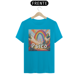 Nome do produtoPsico | Paisagem arco íris - Camiseta Básica 