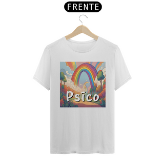 Nome do produtoPsico | Paisagem arco íris - Camiseta Básica 