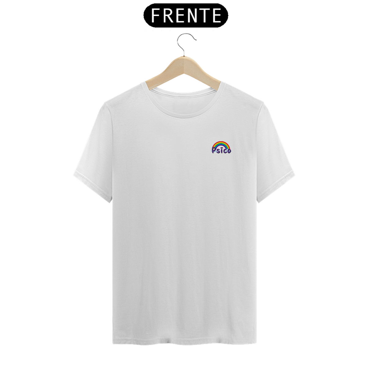 Nome do produto: Psico | Arco íris -  Camiseta Básica  