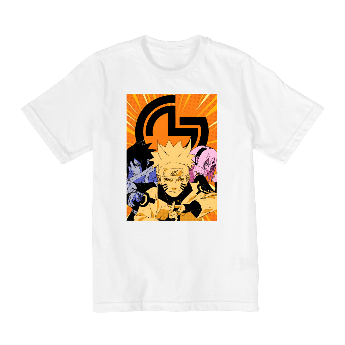 Nome do produto: T-shirt infantil Naruto time 7 (10 a 14 anos)