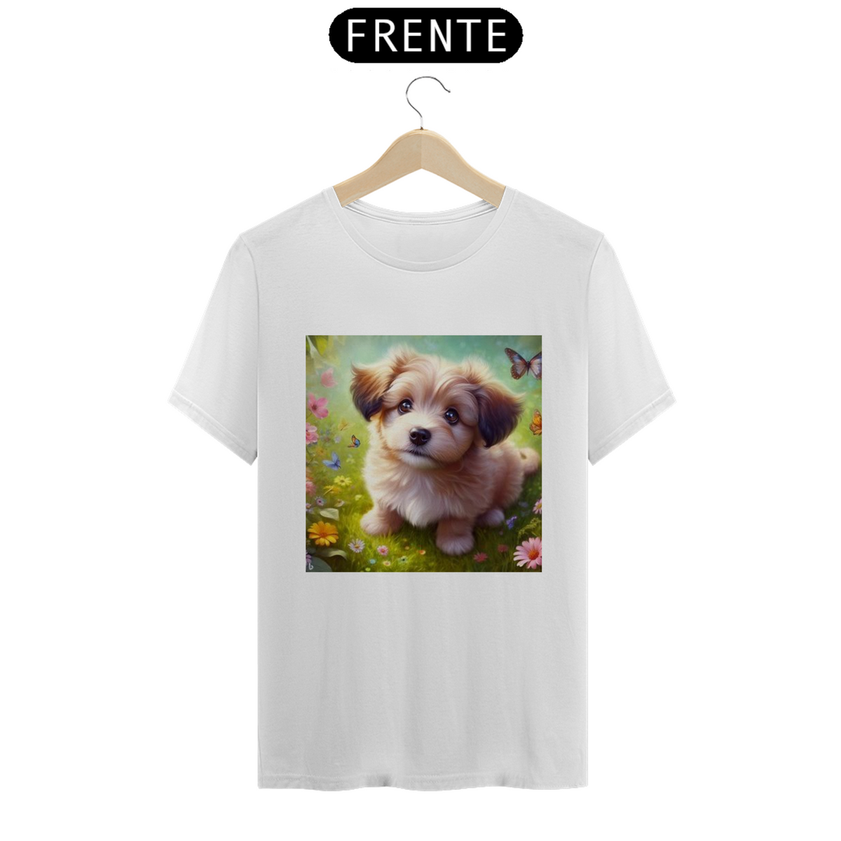 Nome do produto: Camiseta de cachorrinho fofo 