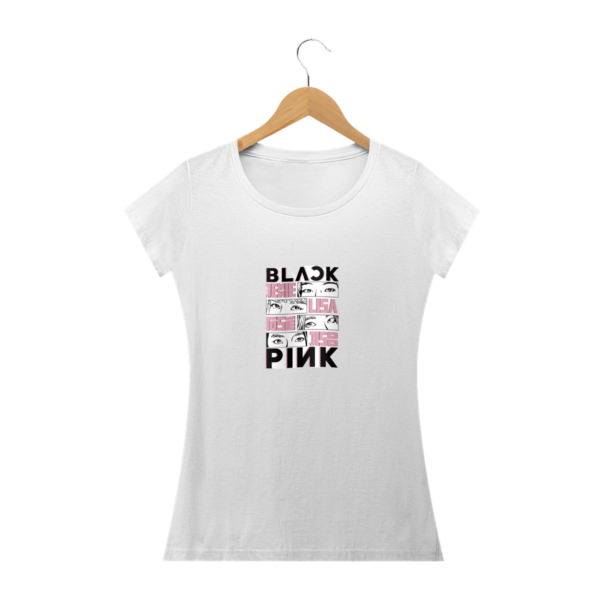 Nome do produto: CAMISETA BLACKPINK COR BRANCA