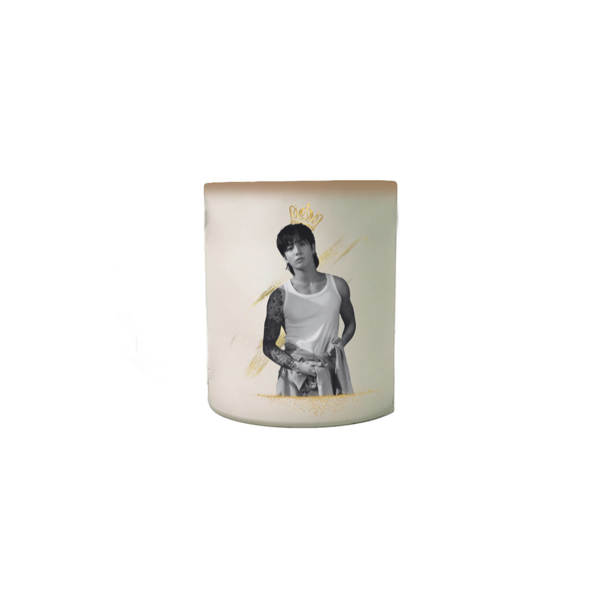 Nome do produto: CANECA MÁGICA JUNGKOOK GOLDEN (Funciona com água quente)