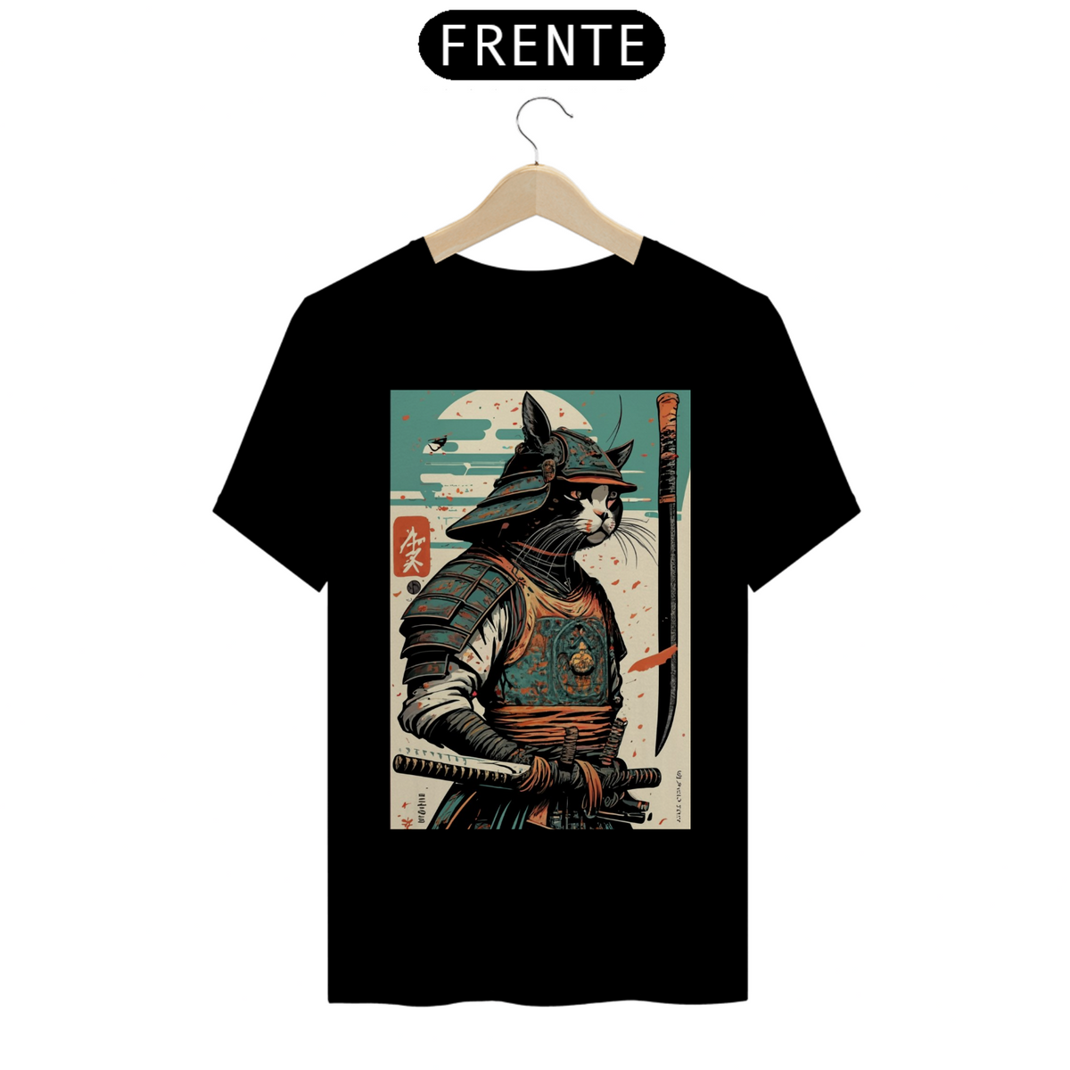 Nome do produto: T-SHIRT CAMICATS SAMURAI BUSHIDO CARD