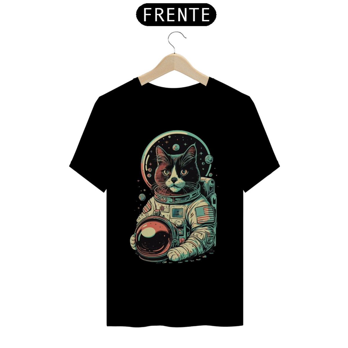 Nome do produto: T-SHIRT CAMICAT ASTRONAUTA