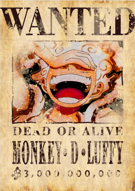 WANTED LUFFY - POSTER