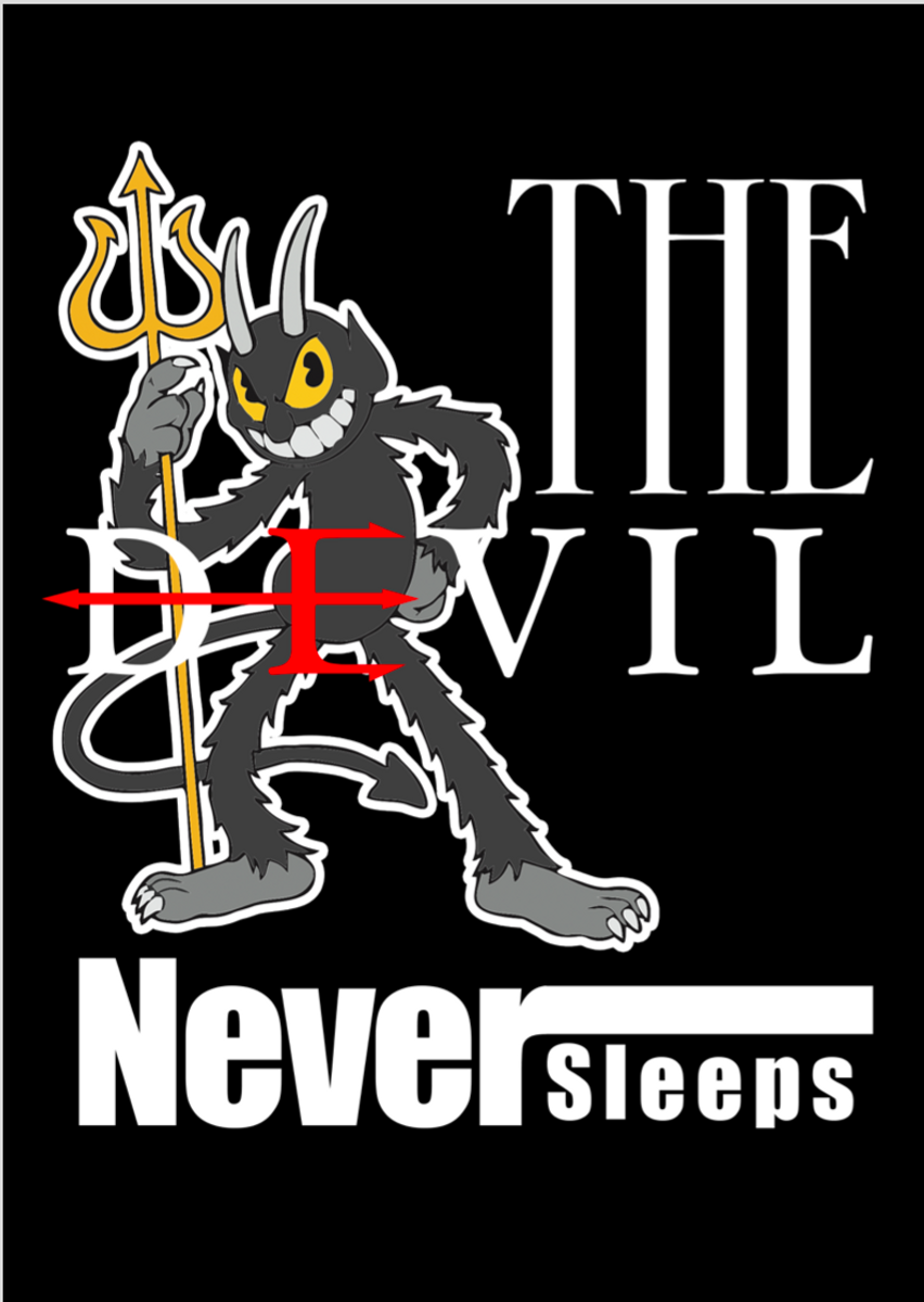 Nome do produto: CUPHEAD - The Devil Never Sleeps - Poster