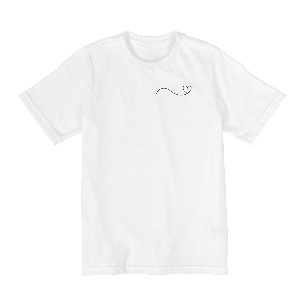 Nome do produto: T - Shirt Infantil - 2 a 8 anos  / Coração