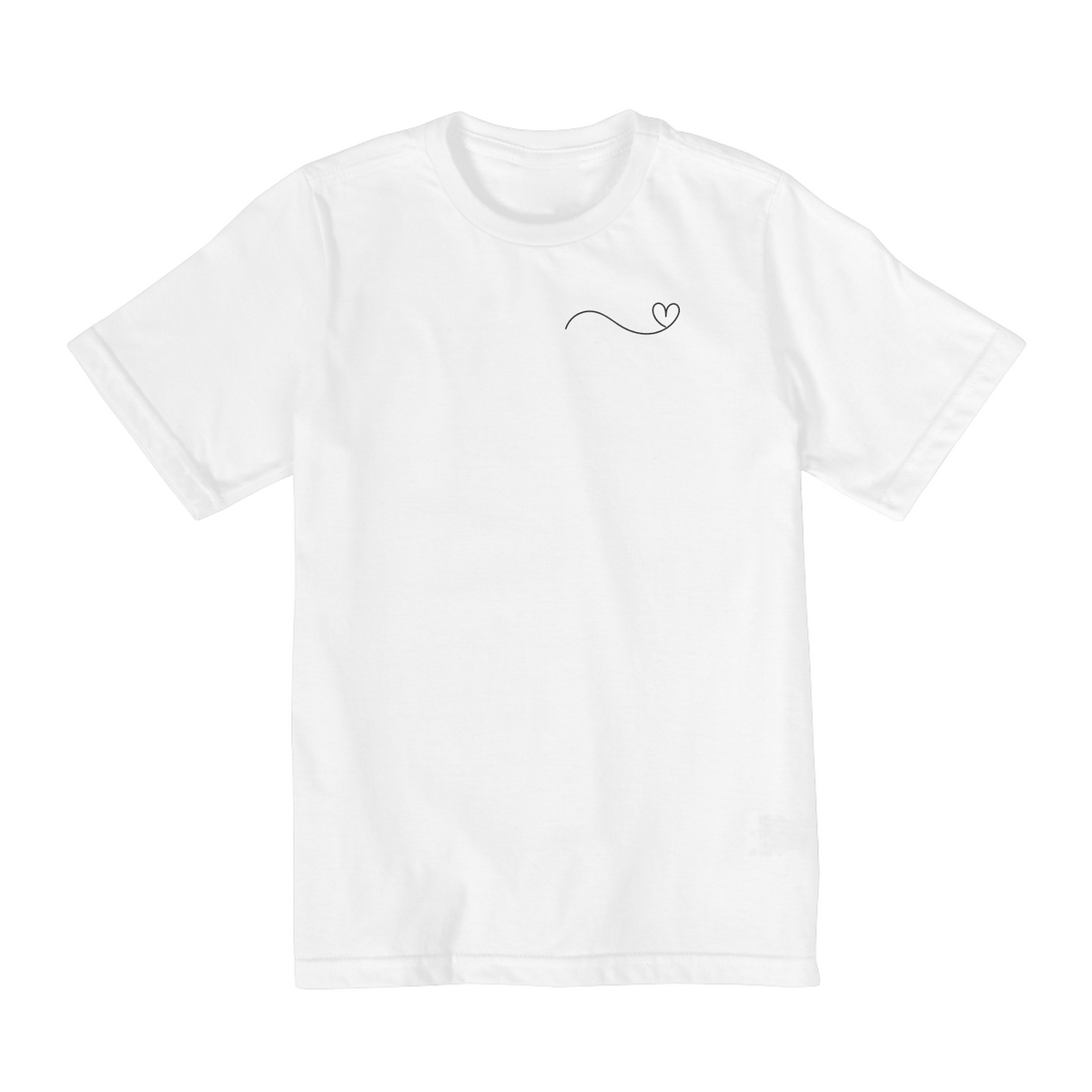 Nome do produto: T Shirt  infantil - 10 a 14 anos / Coração