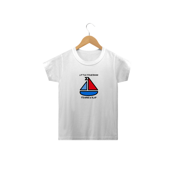 CAMISA INFANTIL - LITTLE FISHERMAN - BARQUINHO