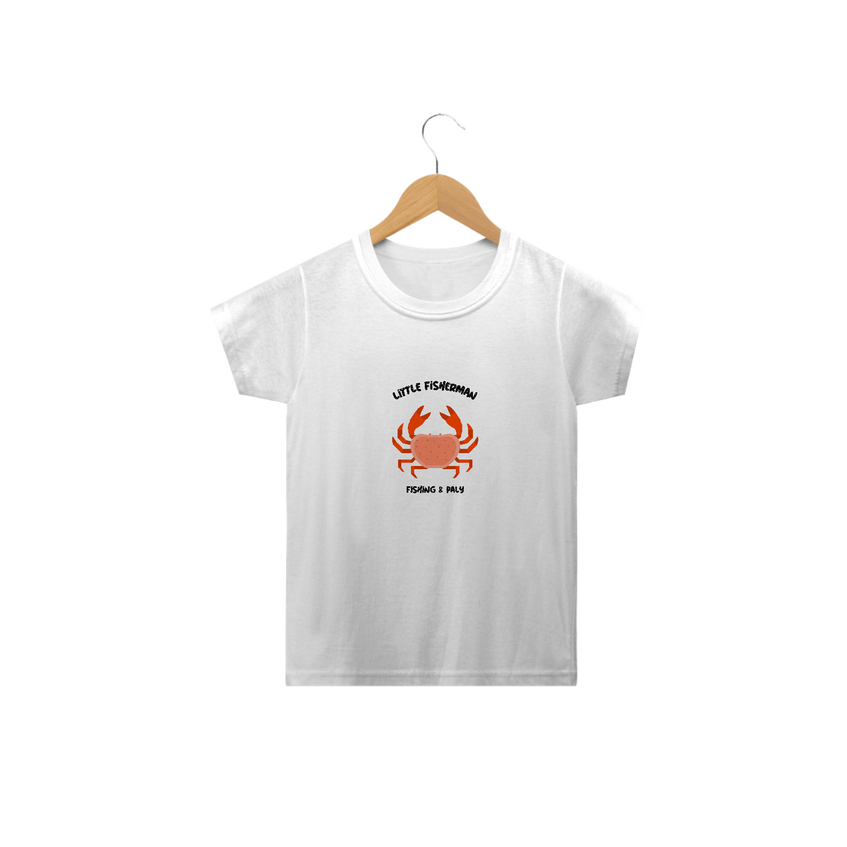 Nome do produto: CAMISA INFANTIL - LITTLE FISHERMAN - CRAB