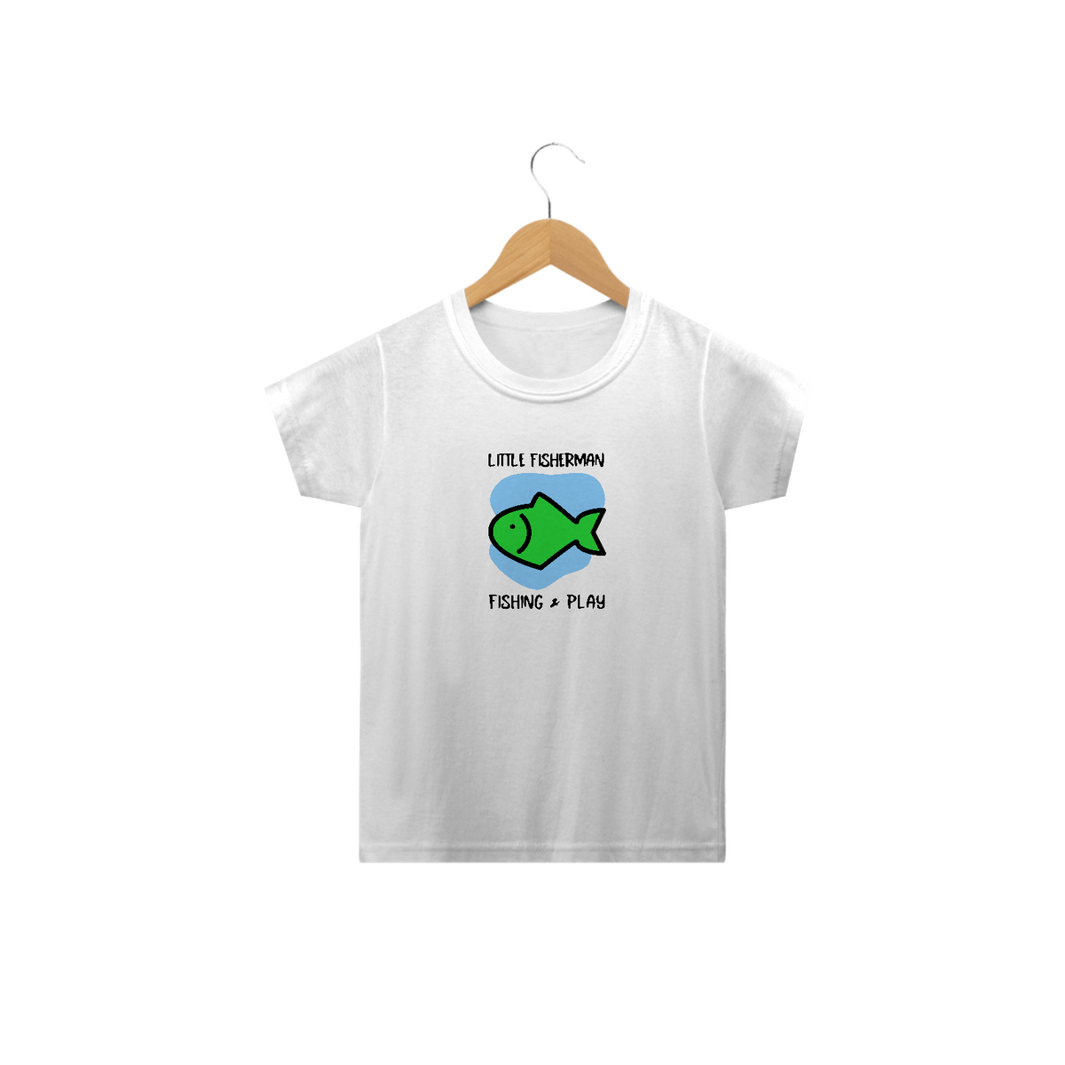 Nome do produto: CAMISA INFANTIL - LITTLE FISHERMAN - PEIXINHO