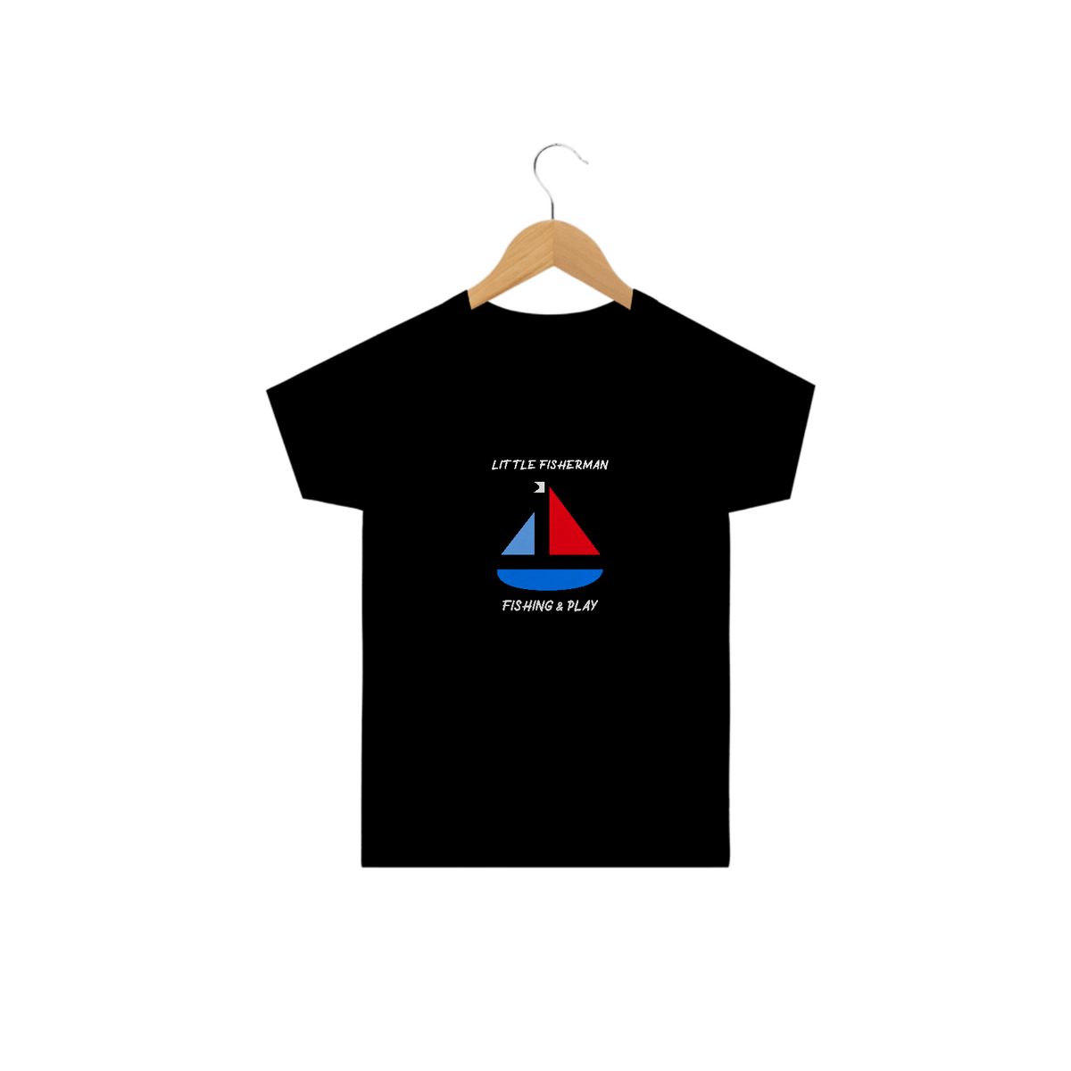 Nome do produto: CAMISA INFANTIL - LITTLE FISHERMAN - BARQUINHO