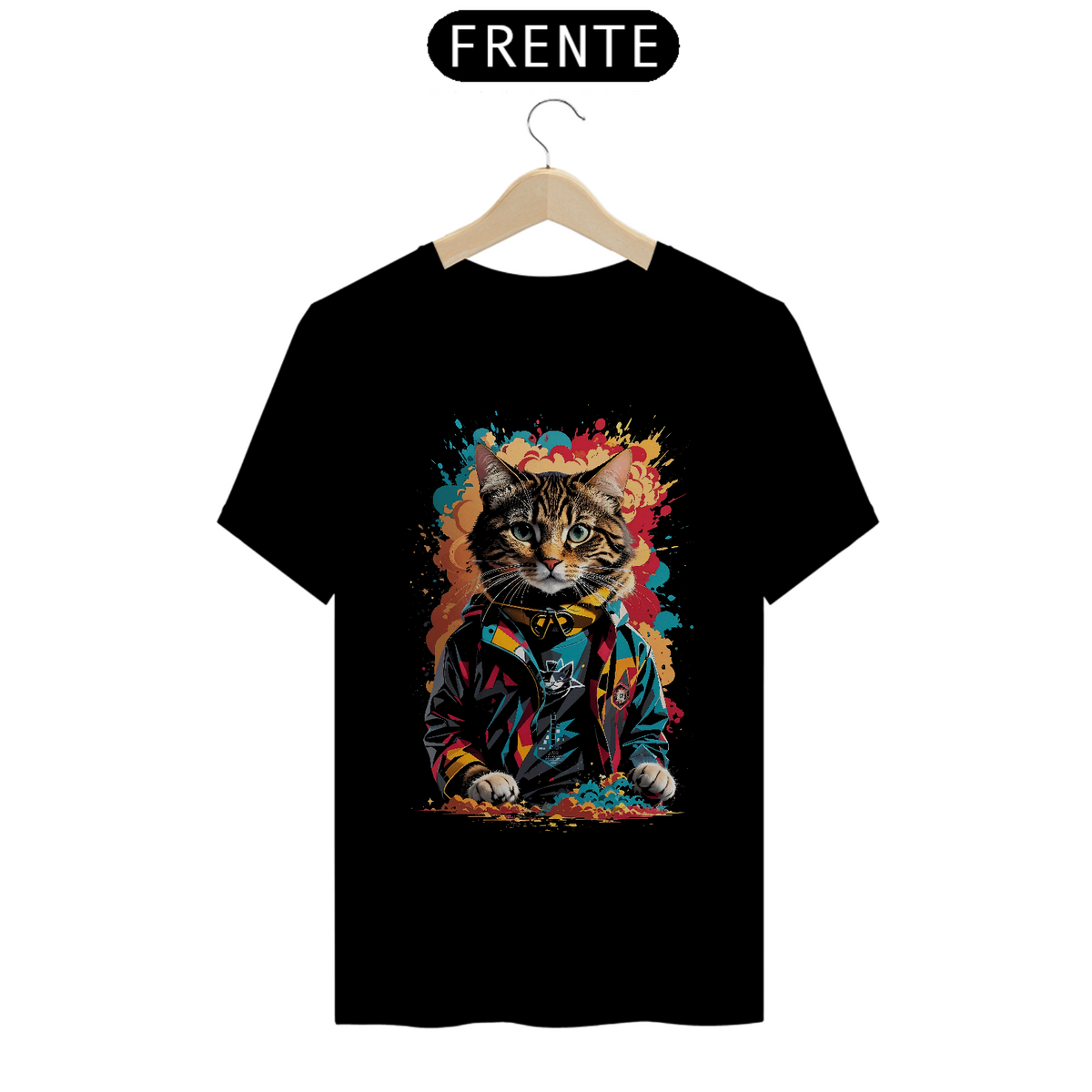 Nome do produto: T-Shirt Prime Gato jaqueta