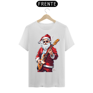 Nome do produtoCamiseta Premium Papai Noel Guitarrista