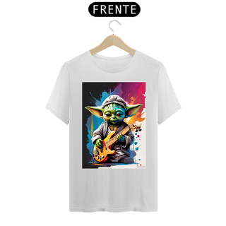 Nome do produtoCamiseta Premium Baby Yoda Baixista