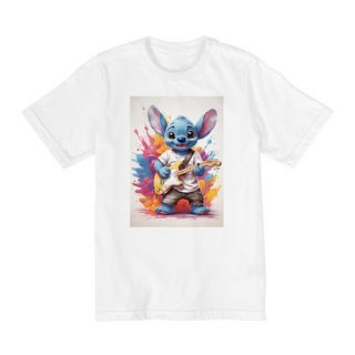 Nome do produtoCamiseta Infantil Stitch Guitarrista