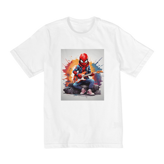 Nome do produtoCamiseta Infantil Homem Aranha Guitarrista Premium